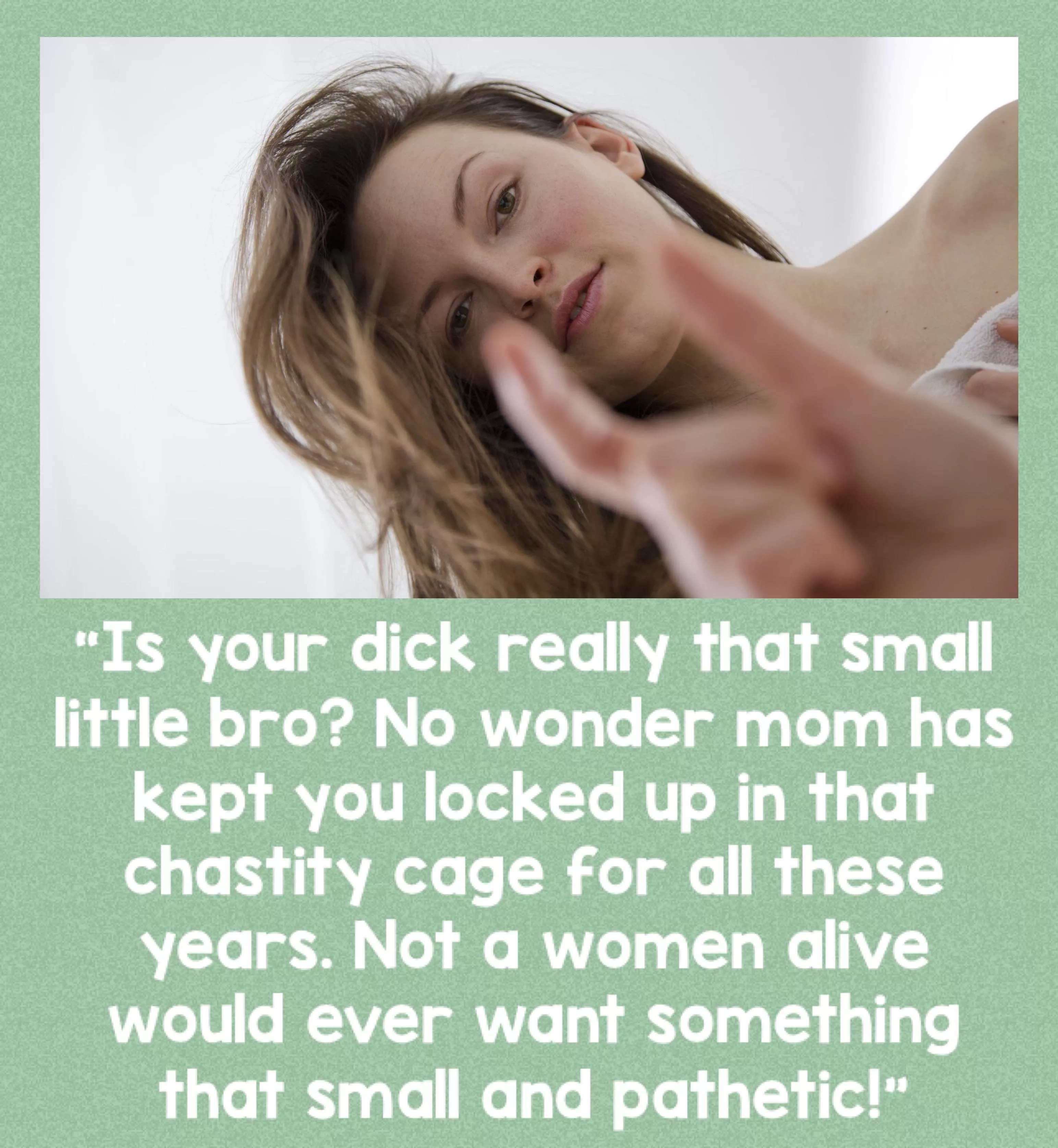 Big sis realizes why you’re locked up posted by _Sub_boi_zf