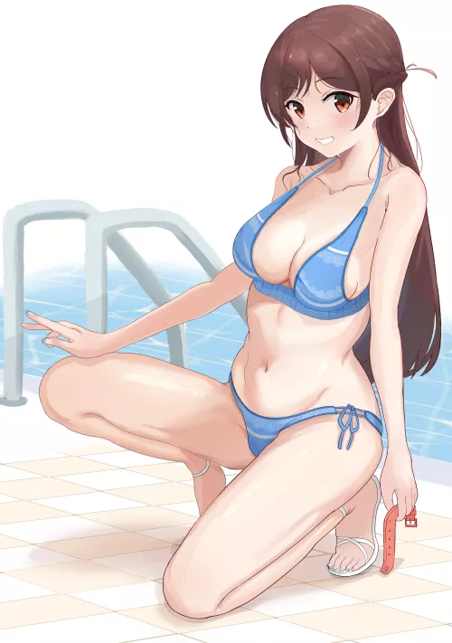Blue Bikini Chizuru Mizuhara (Rent A Girlfriend) by Csxc