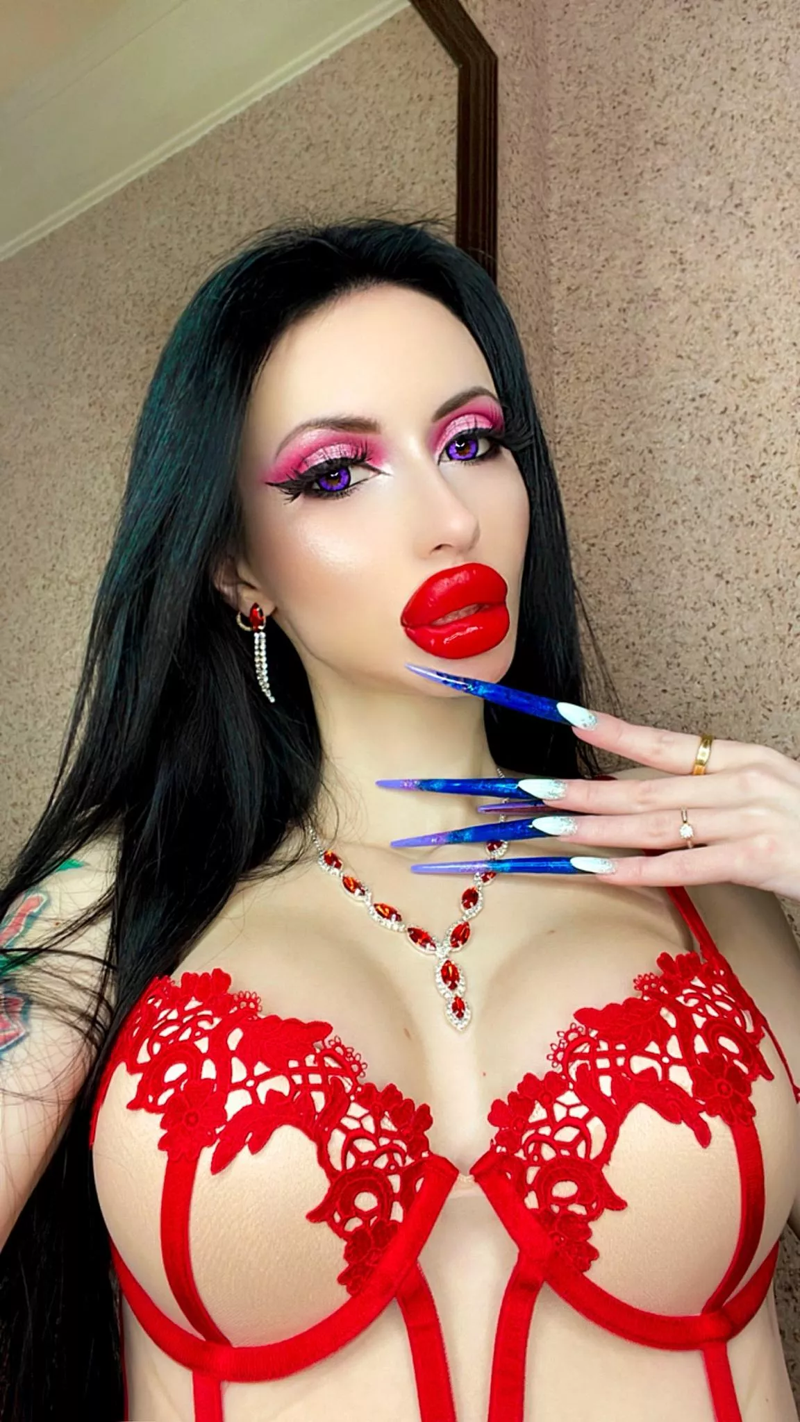 Bratz doll with red lipstick posted by Allison_Jae