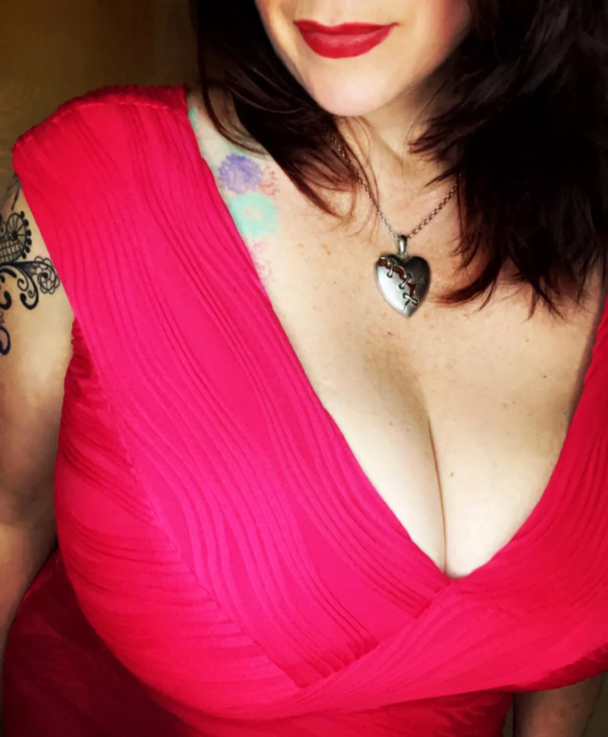 Gotta admit, I love my boobs in this dress! posted by DropOHoneyMILF