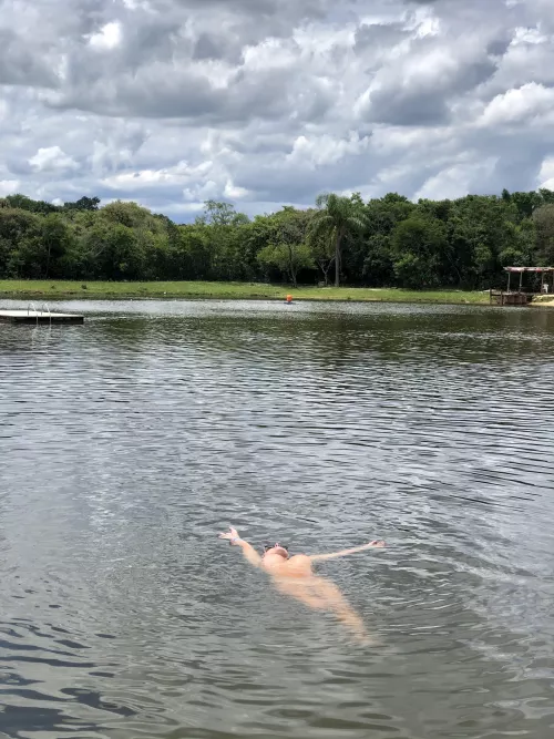 I hope they don’t mind that I’m swimming naked 😜 by Brazilian-Redhead