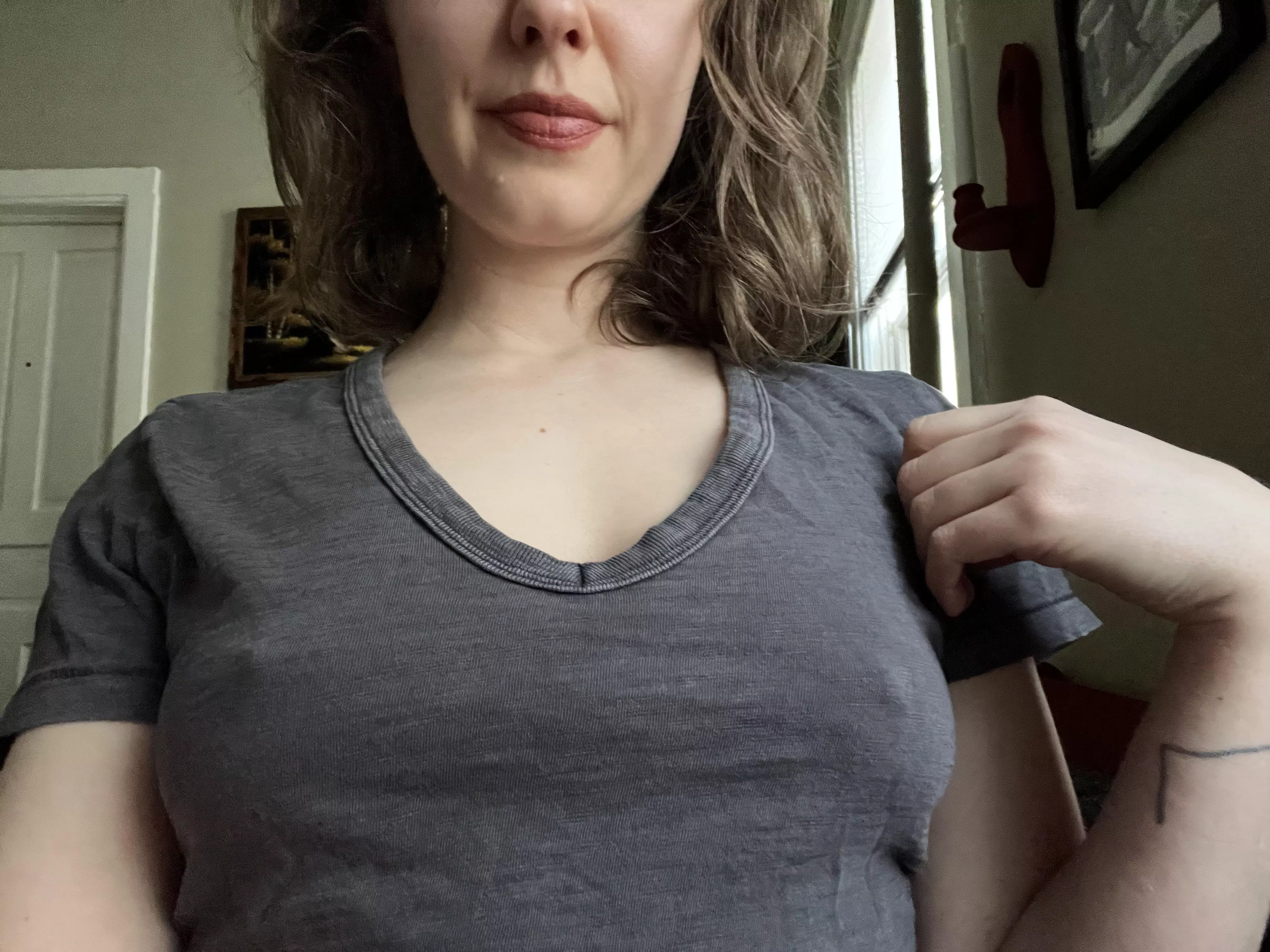 Just braless around the house today. posted by eternaldarkness12