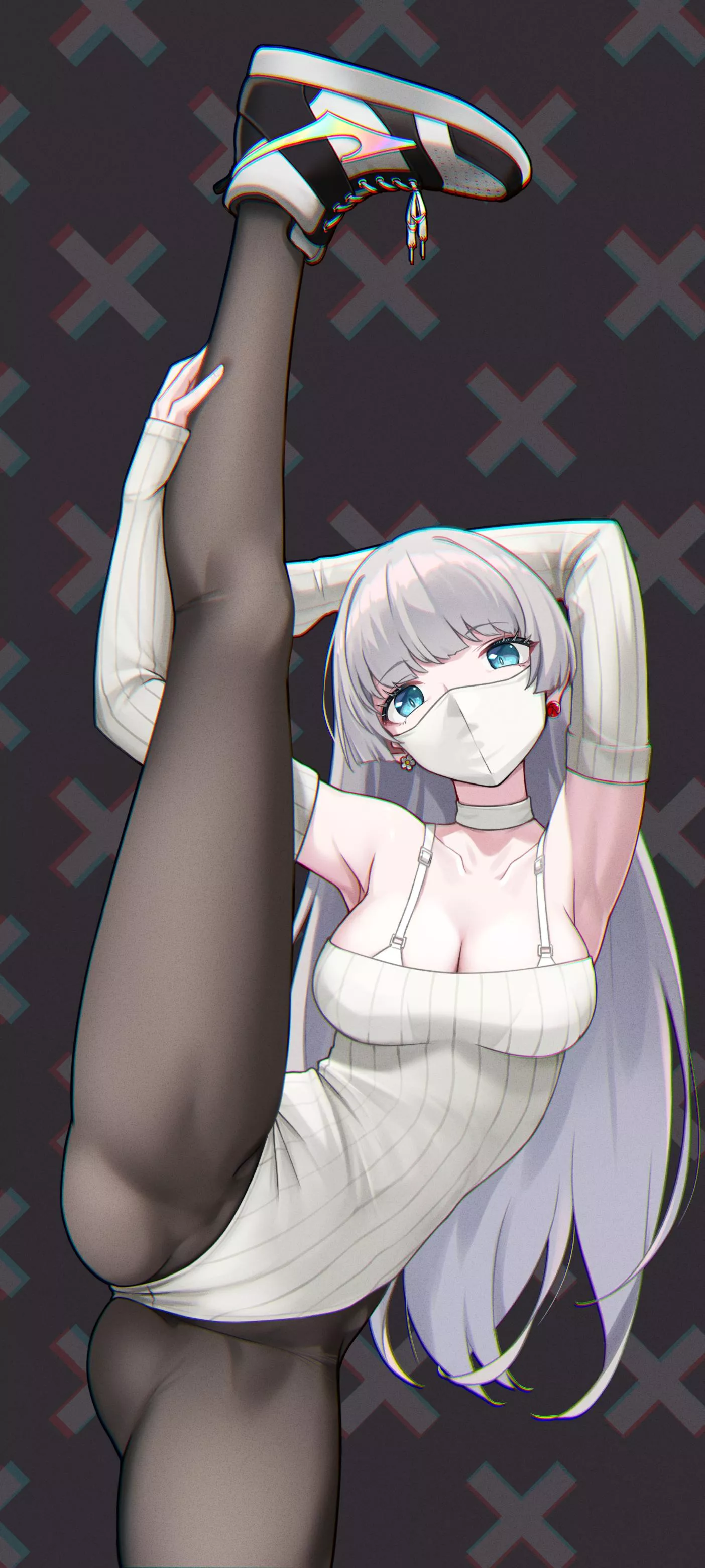 Mask, Sweater, & Tights [Artist's Original] posted by CheetahSperm18