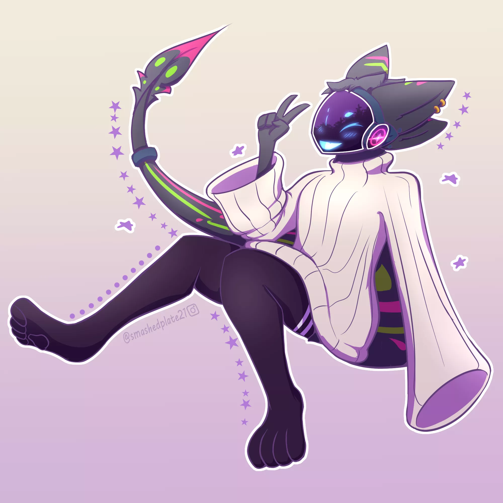 Nova in an oversized jumper ^w^ [art by me] posted by smashedplate73