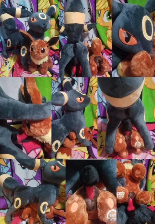 NSFW Pokemon eeveelutions male Umbreon x female Eevee [MF] (Furrysale) by Furry-sale