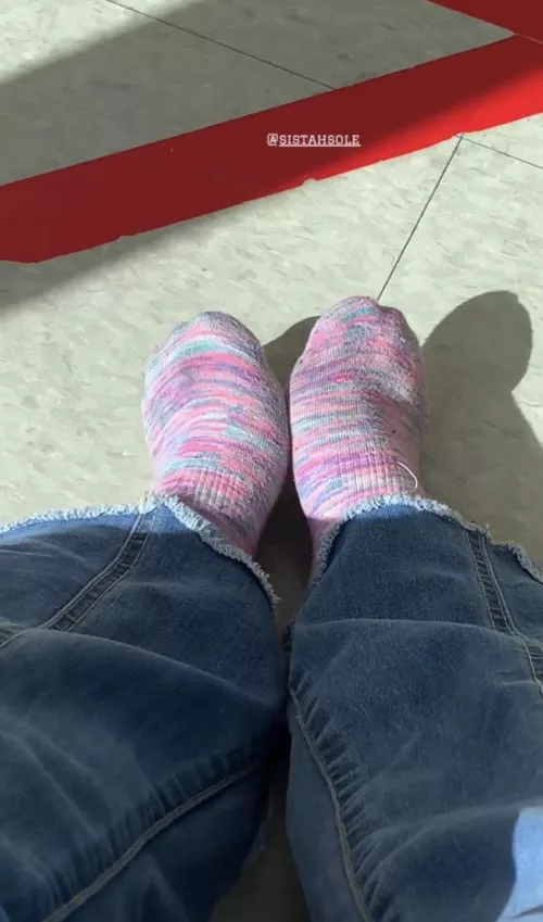 Out and about in these pink/blue/purple blend 💜 by sistahsole