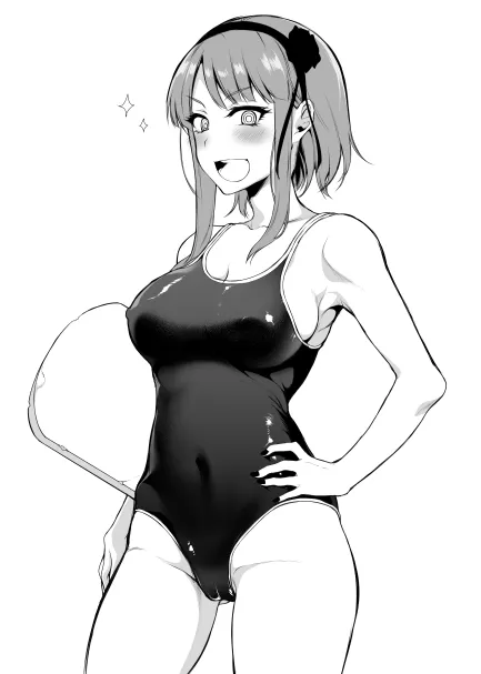 Shidare Hotaru Wearing School Swimsuit [Dagashi Kashi] posted by ecchi_neko
