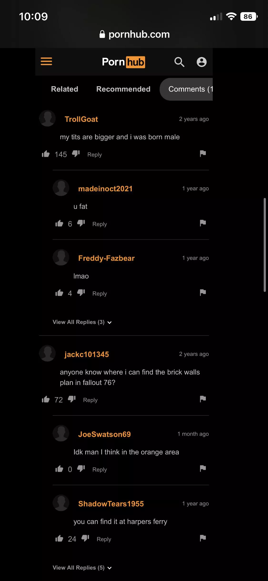 Two comments, 1 video! posted by AverageGreggsEnjoyer