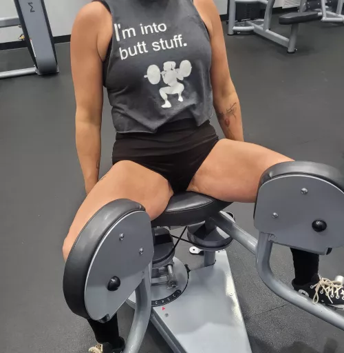 Working on them thick thighs by mrsishot417