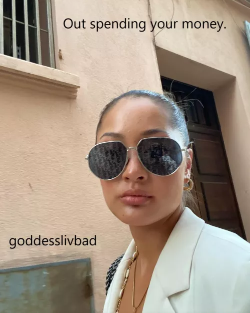 Your money looks better in her bank account. by FeistyAnything1742