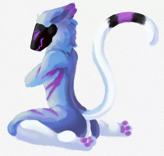 Art i made for my Best friend of his fursona by GldTea