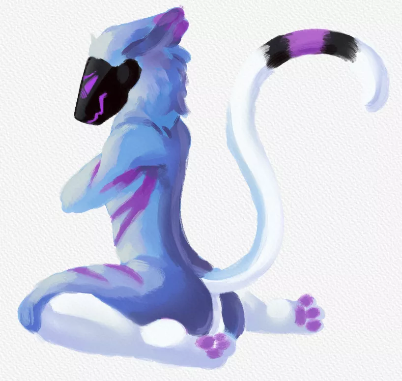 Art i made for my Best friend of his fursona posted by GldTea