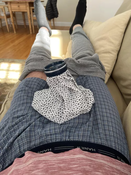 Boxers for the win for post surgery recovery 🥜 by _unknown_user_1