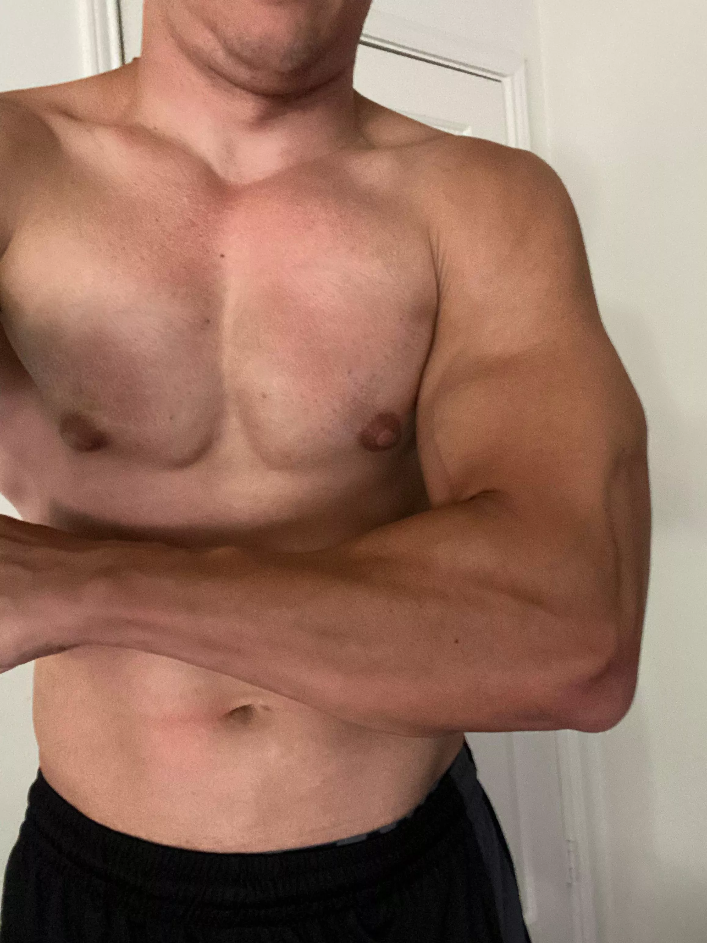 Definite progress! Bicep used to almost be the same size as my wrist! posted by TrainerRay85