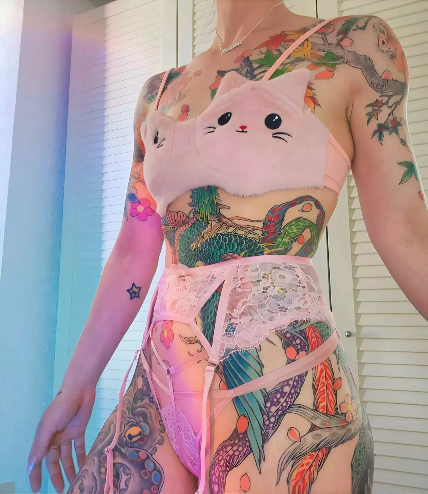 Do you like my lingerie ? 😹 posted by Raptorhellokitty