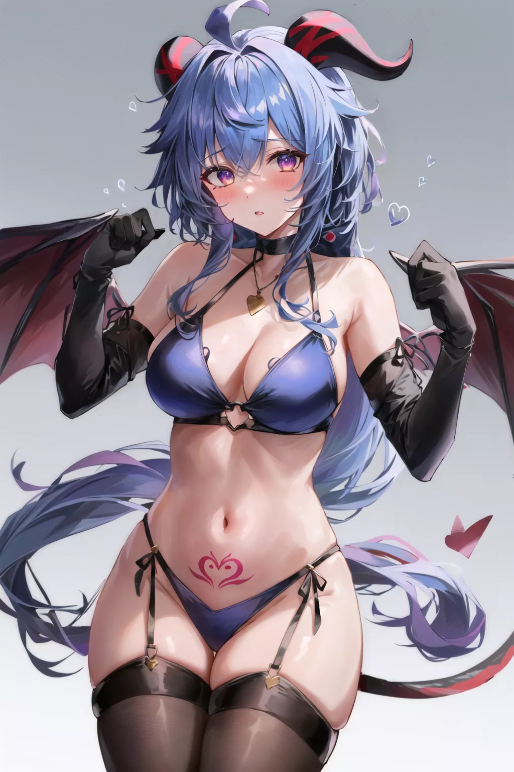 Ganyu as Thigh-ful Succuby (genshin Impact) [setsuaiart] posted by TomoyaAMV