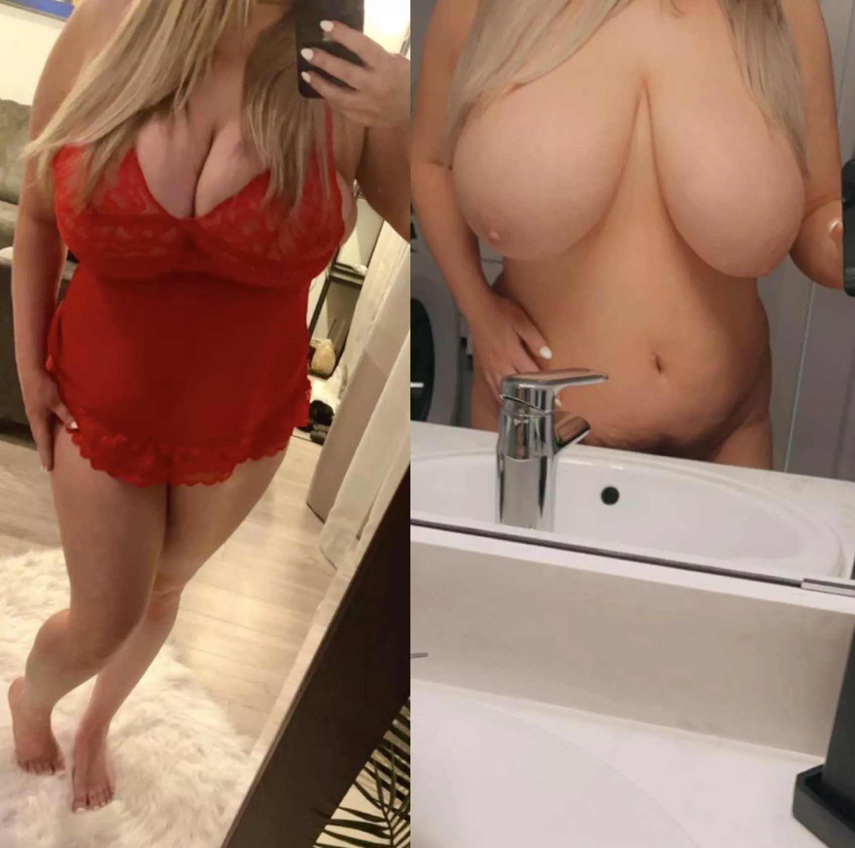 Happy titty Tuesday! Here’s an on/off posted by Bustyhousewifey