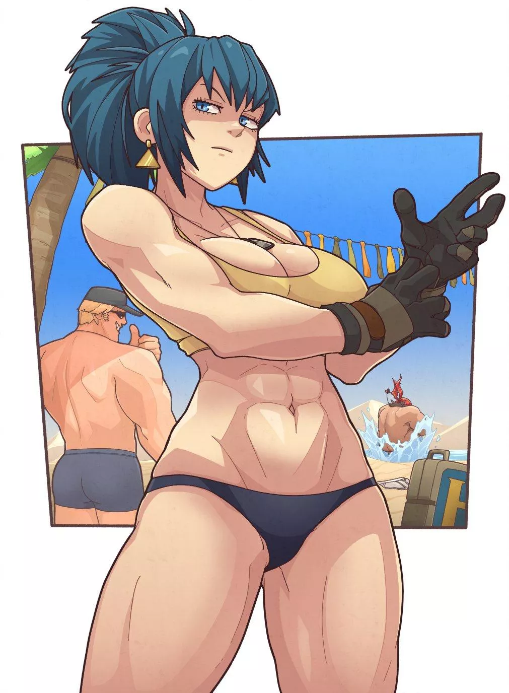 Leona (@FumpHole) [The King of Fighters] posted by TheTMoneyMan