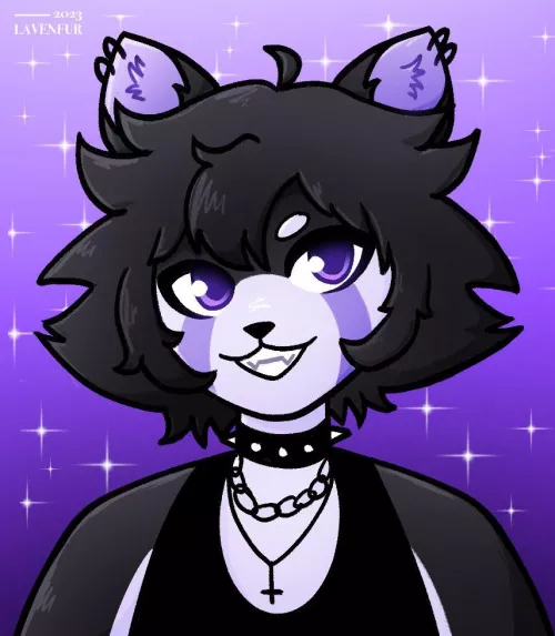 My fursona 💜 (By me: @Lavenfur on twitter)‬ by Lavenfur
