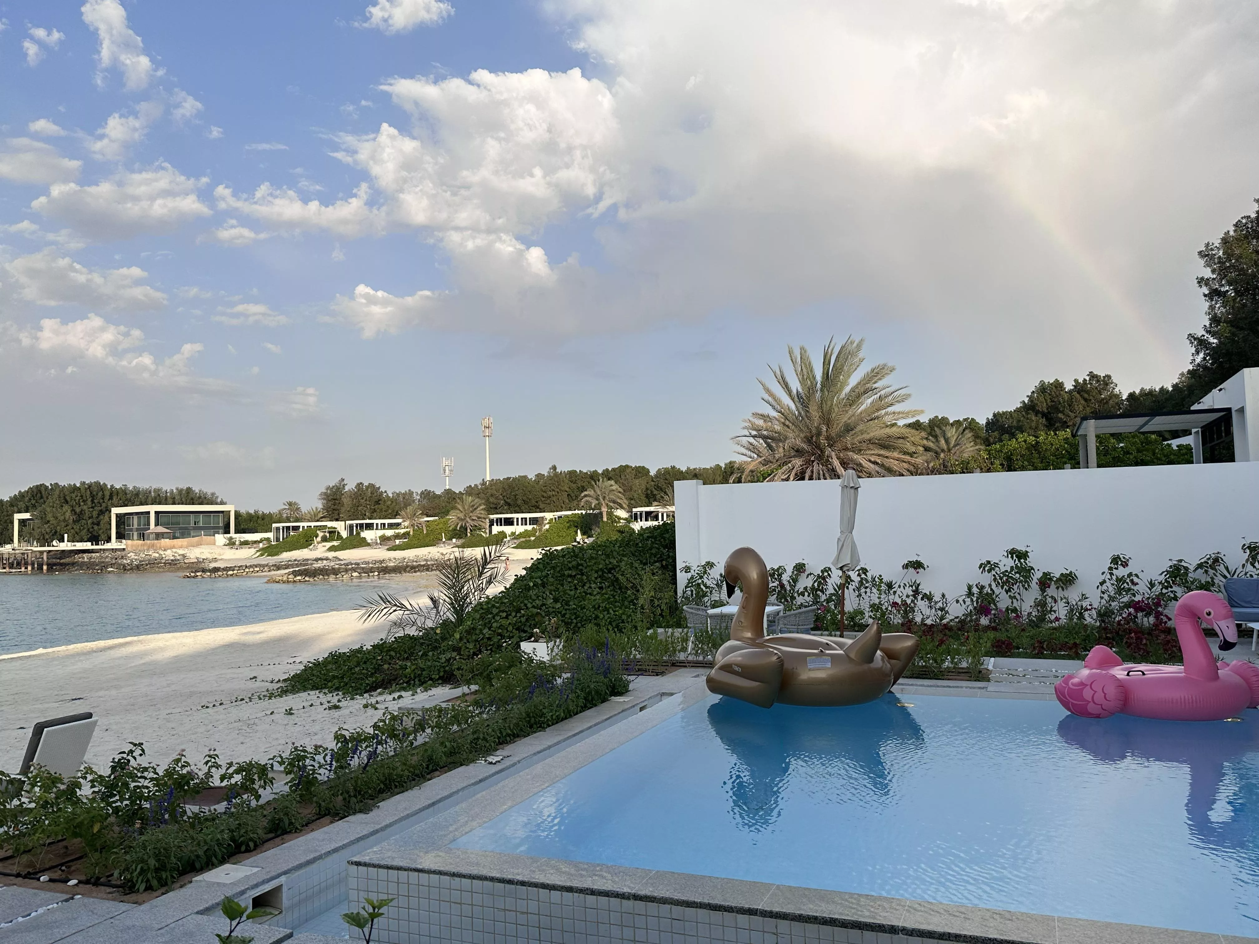 Rainbow on the beach posted by PinkPooh