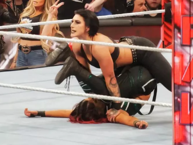 Rhea Ripley and Bayley by yaro101101