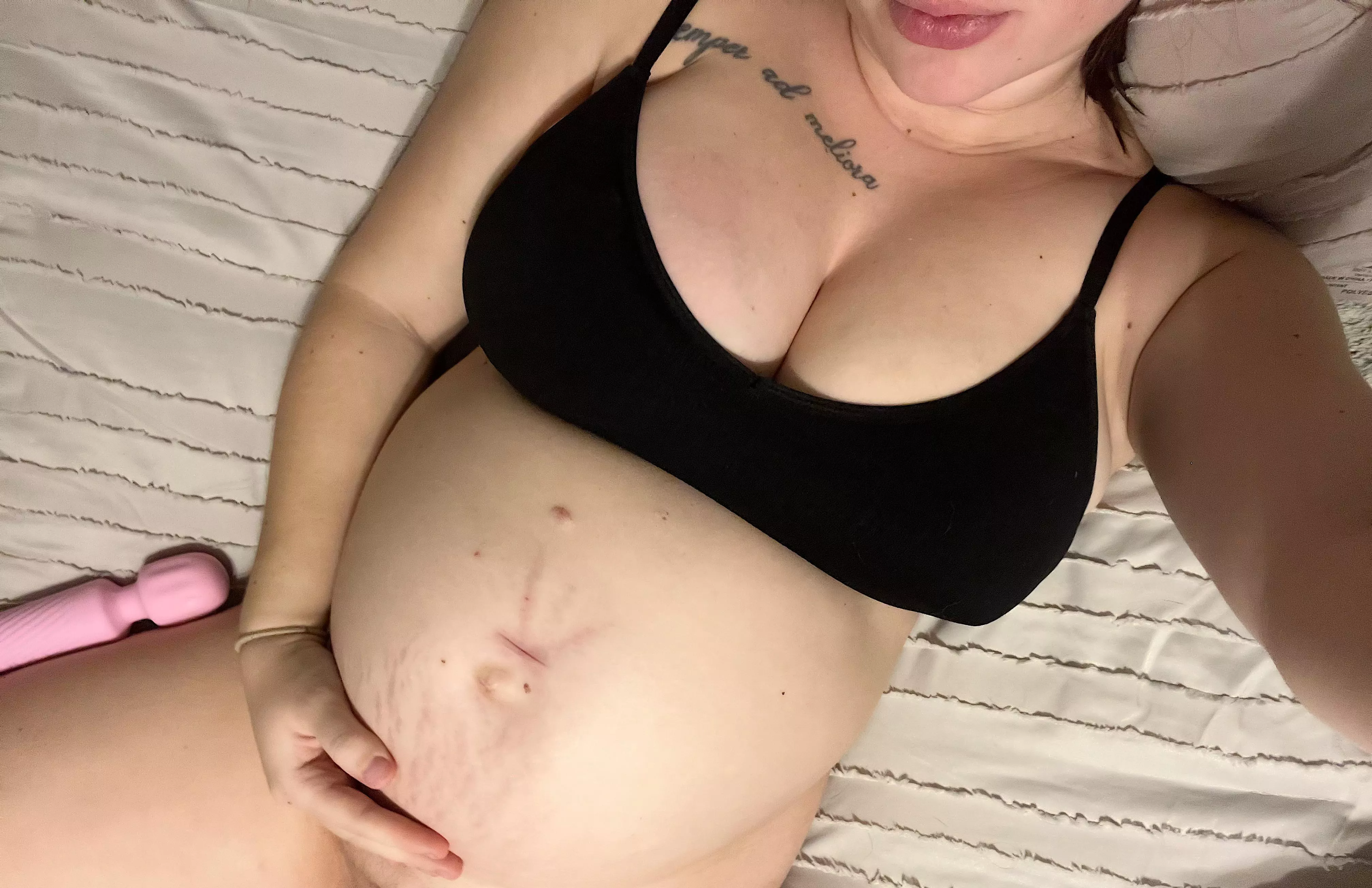 So stretched out and still have months to go posted by petitepeachyx