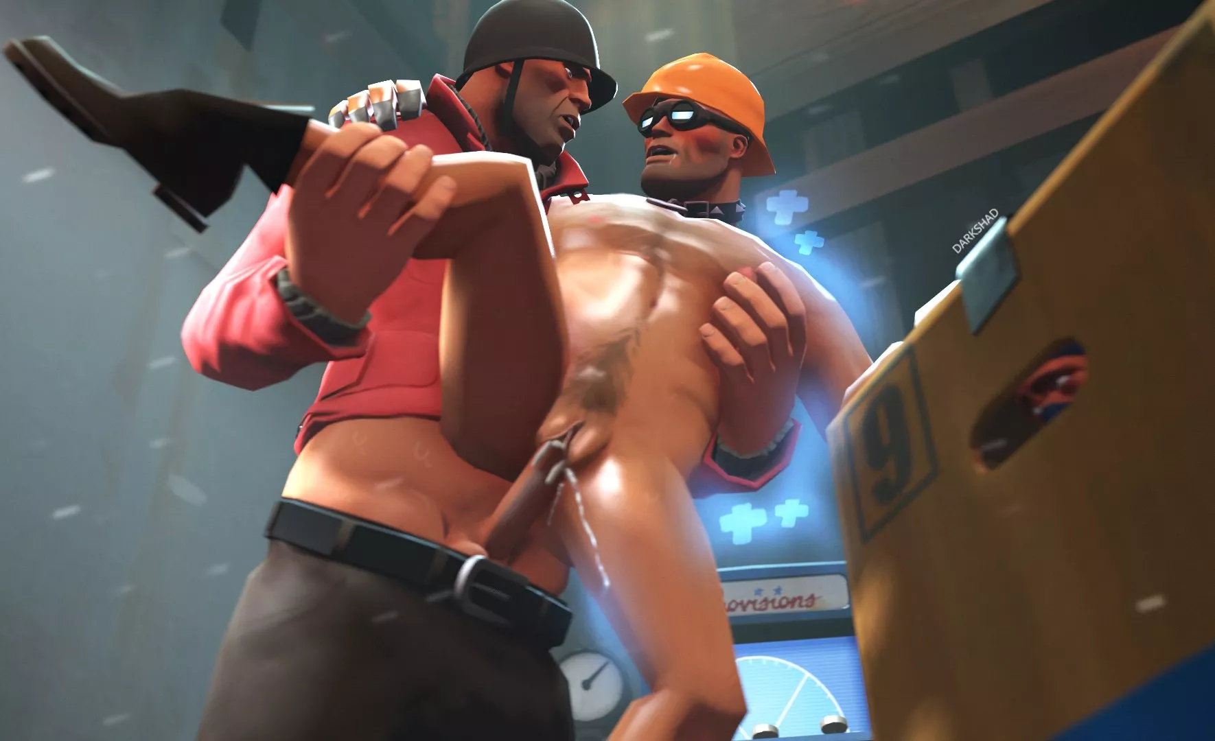 Soldier x Engie posted by mun-dy