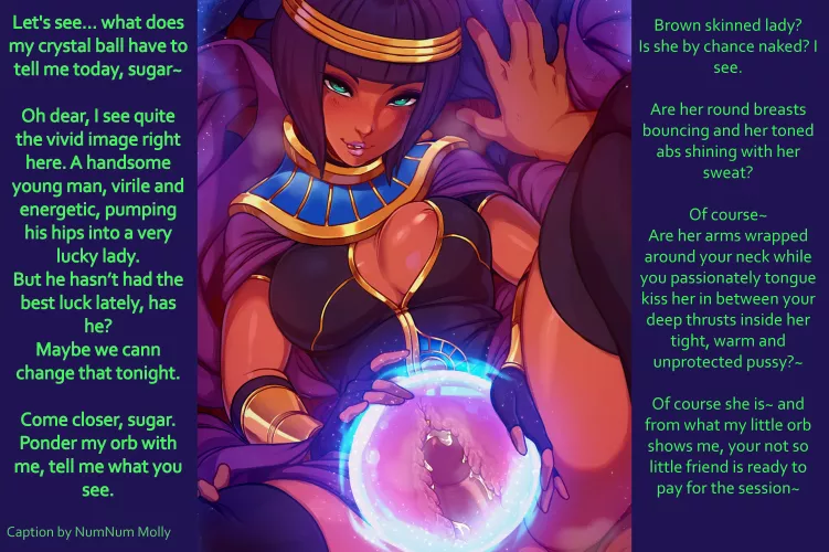 The Crystal Orb is Never Wrong[Fortune Teller][Teasing][Breeding][Reading Your Future?][Artist: Merunyaa] by Sombraros