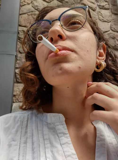 a cigarette outside the office ☺️ by Pristine-Season3031