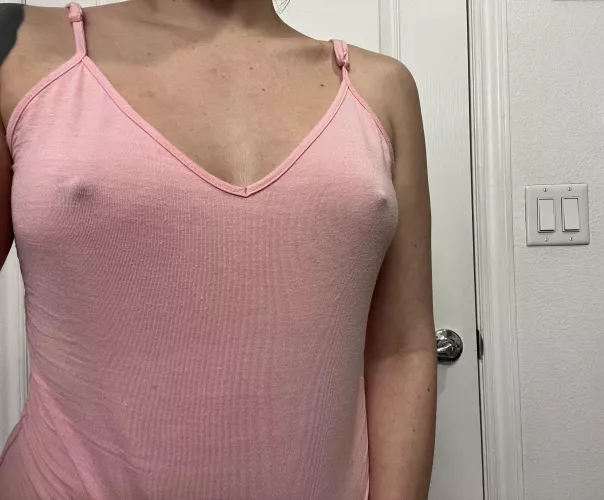 Can you tell the color of my nips in a pink shirt by Sicilymi
