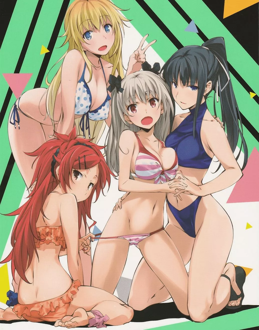 Canaria Utara and the other main girls in swimsuit - Qualidea Code [by Tabata Hisayuki] posted by Affial