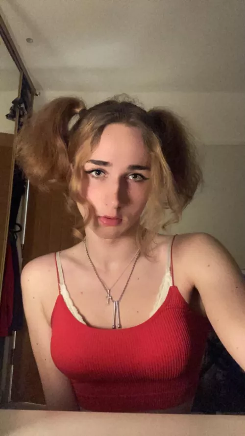 Can’t go wrong with Pigtails ❤️🖤 by Cindy_Fem