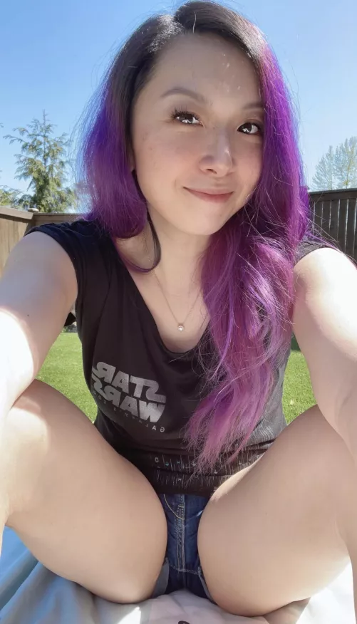 Did your eyes venture to my crotch?! My hair is up here 😂 by MoniqueMae1