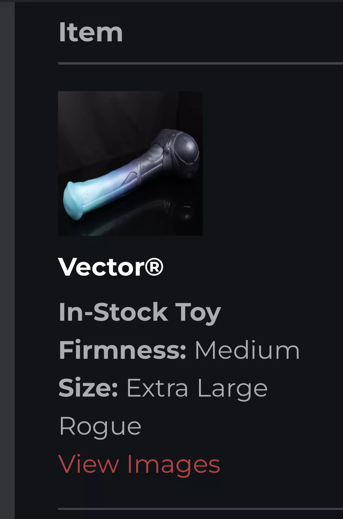 Finally got xl Vector this morning! Can’t wait for it to come posted by Nsfwcbaby