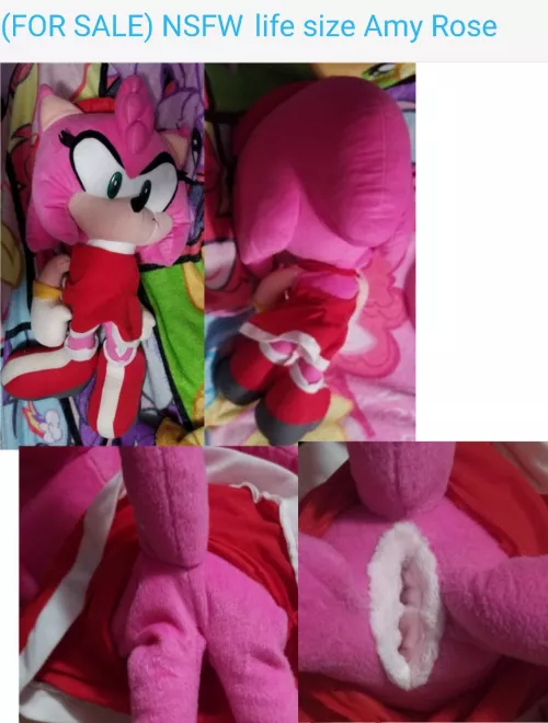 (FOR SALE) NSFW fuckable female life size Amy Rose from Sonic the hedgehog with one useable pussy and removable dress [F] (Furrysale) by Furry-sale