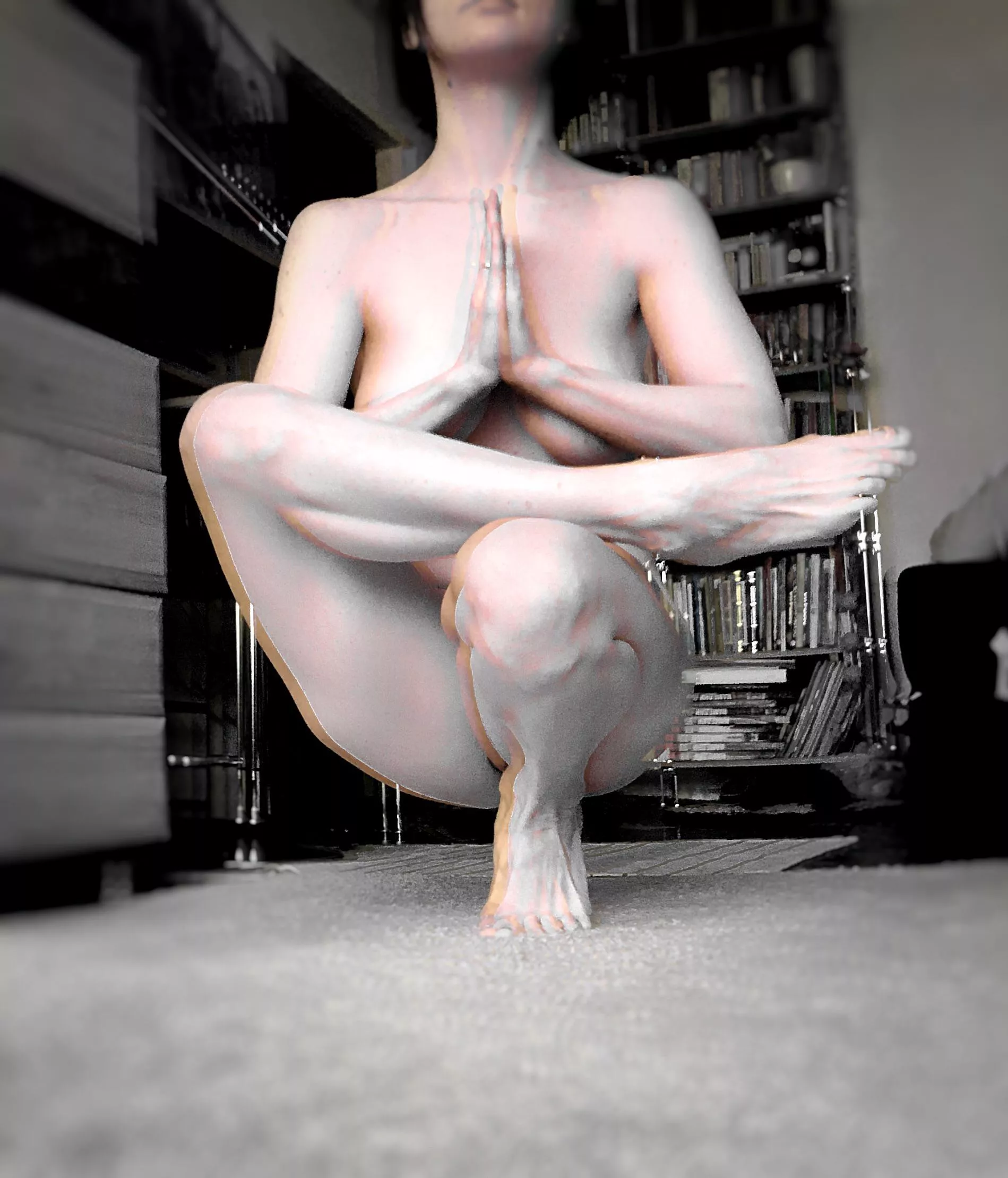 Half chair. Bouncing. Balancing posted by Nerdbird_OF