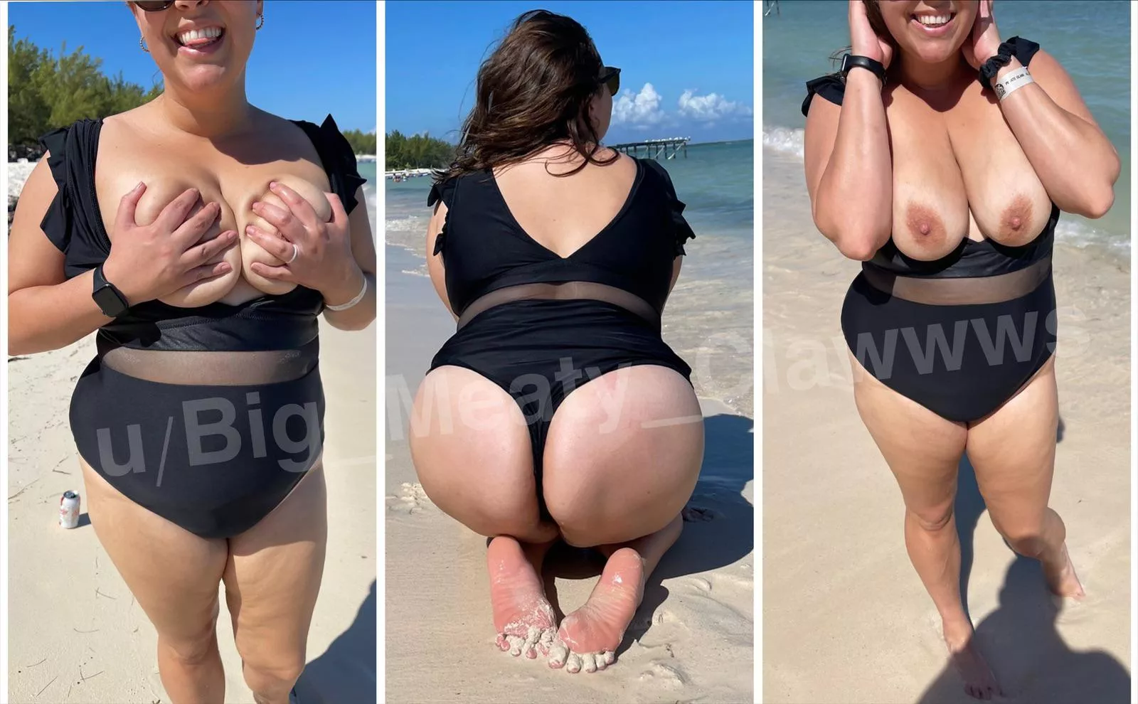 Happy Wifey Wednesday! Beach days with her are always fun 😏🔥 posted by Big_Meaty_CLAWWWS