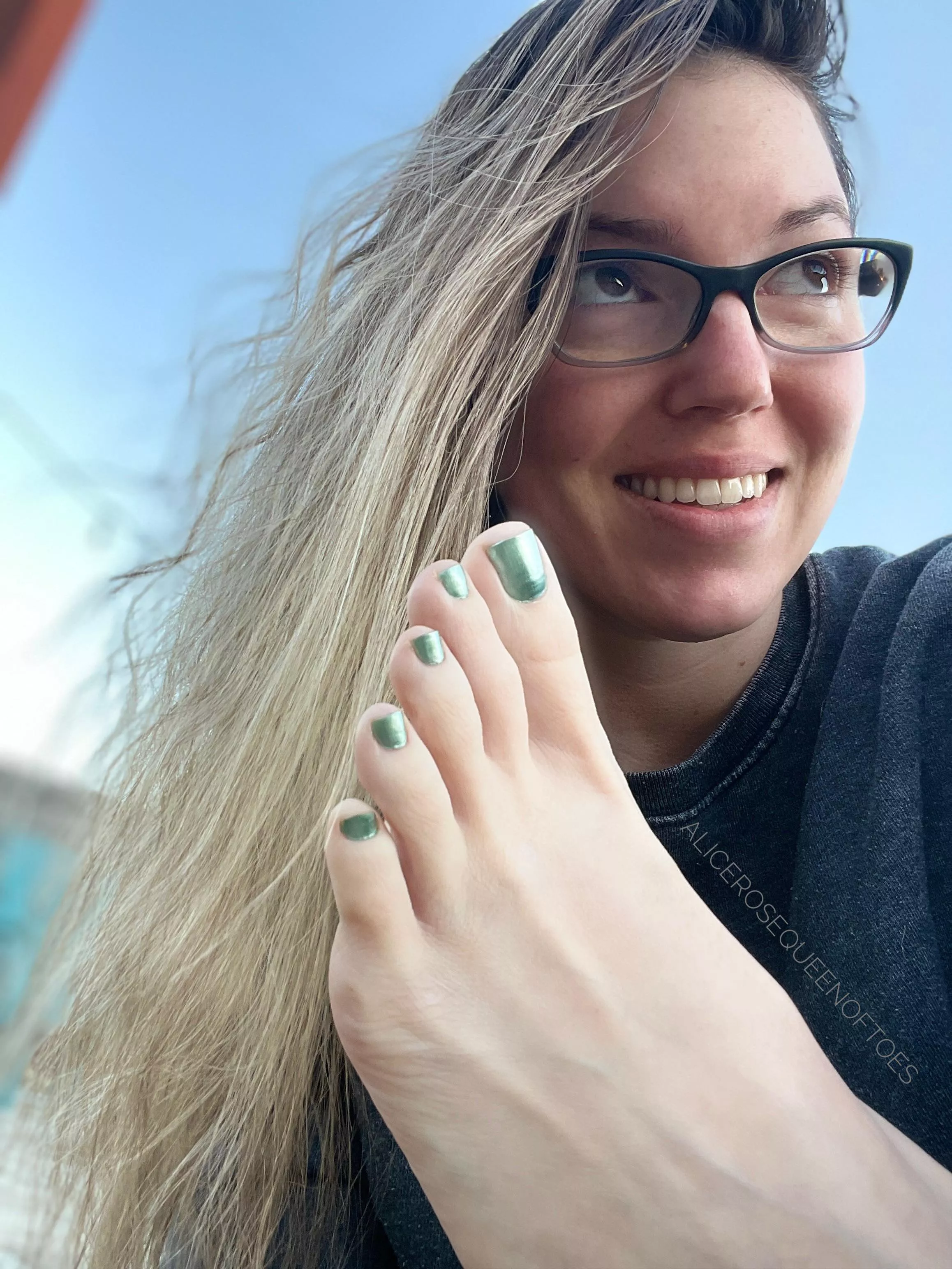 Have a toeriffic day! 😊 posted by AliceRoseQueenOfToes