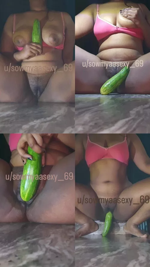 Hey Daddy I want this cucumber size dick do you have ? 🥒🍆 by sowmyaasexy__69
