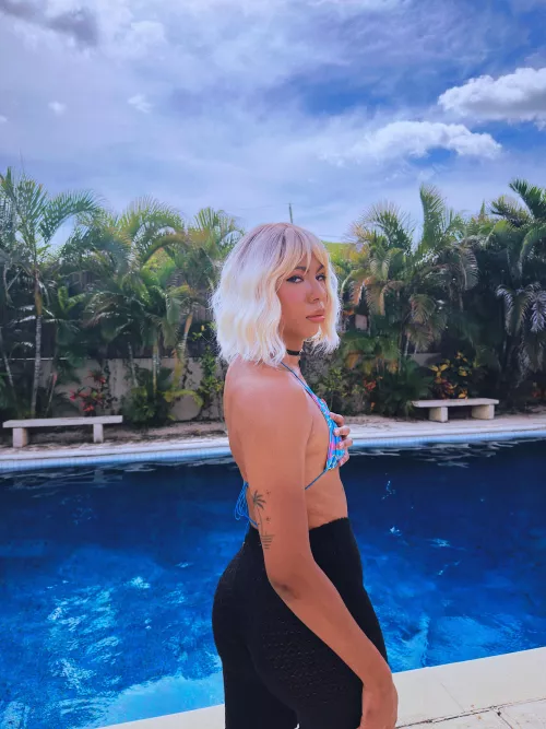 Is this candid Pool Day okay? I don’t think this is NSFW, I feel like I’m just vibing. by parttimebae