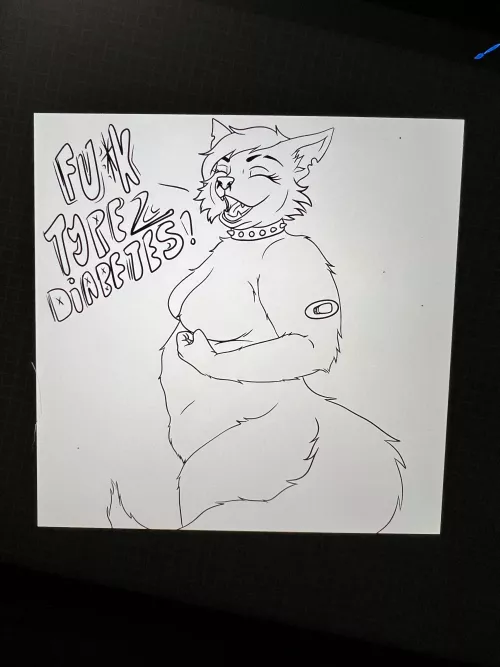 Kalypso is modeled directly from my body 🤍 heck this disease known as diabetes! Art by me! by femmeflesheater