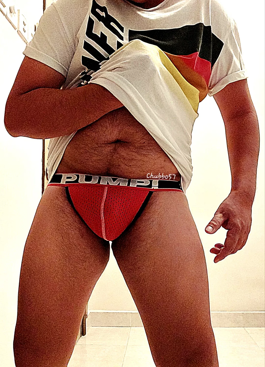 Kink: Sweaty jockstrap. Close-up of what I wore today. 😜🔍🌶️❤️🔎😉 posted by chubbo57