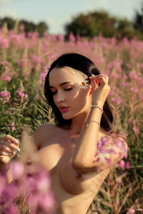 Lovely nymph shows her delicious fake boobs with tiny scars by EquinoxPhotoArt