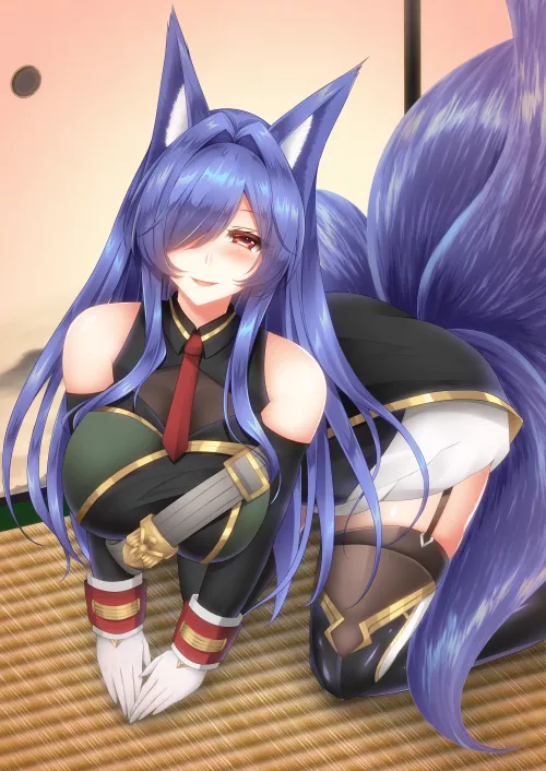 Purple fox by Jaxx1992