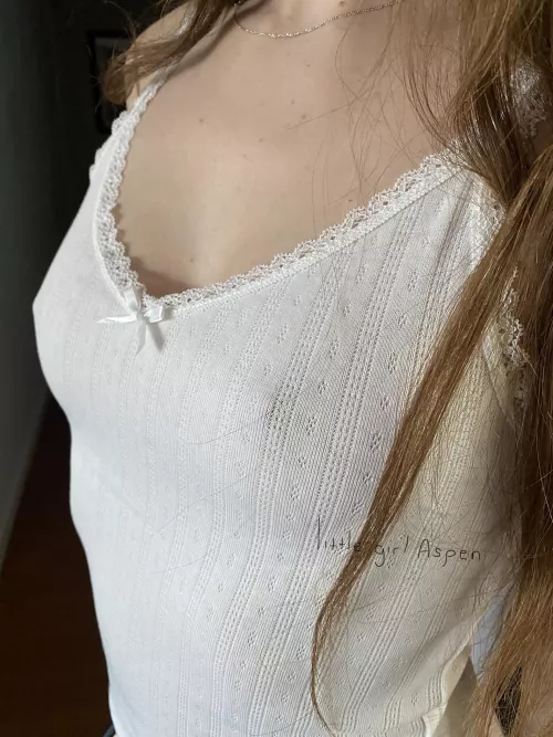 The lace and bow make me look so innocent by littlegirlaspen