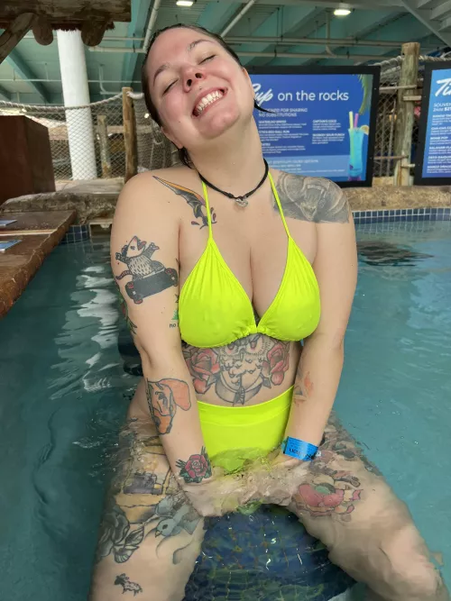 Tits at the swim up bar by Tattoos_Temptations