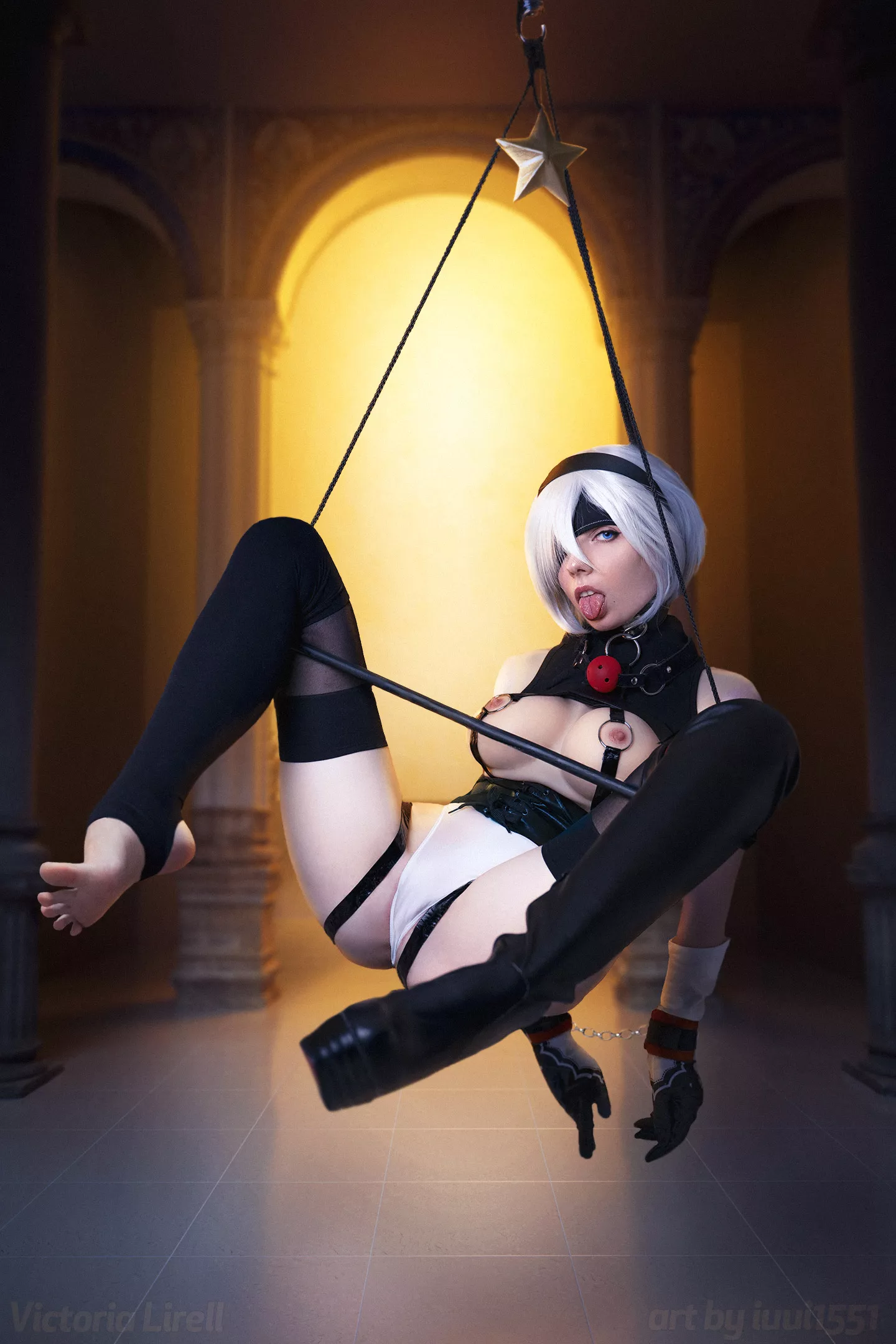 2B (cosplay on art by iuui1551) by Victoria Lirell posted by VictoriaLirell