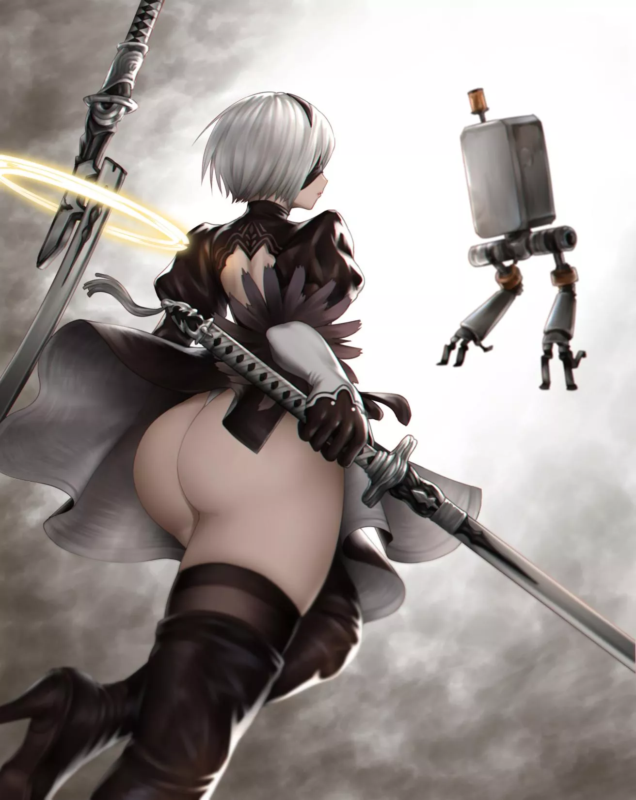 2B's perfect cheeks (nyatokanyaru) posted by SoManyCookies