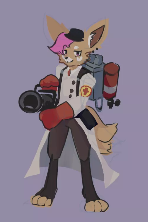 🦊💉 [art by me] not my OC by Couch_Lemon4198