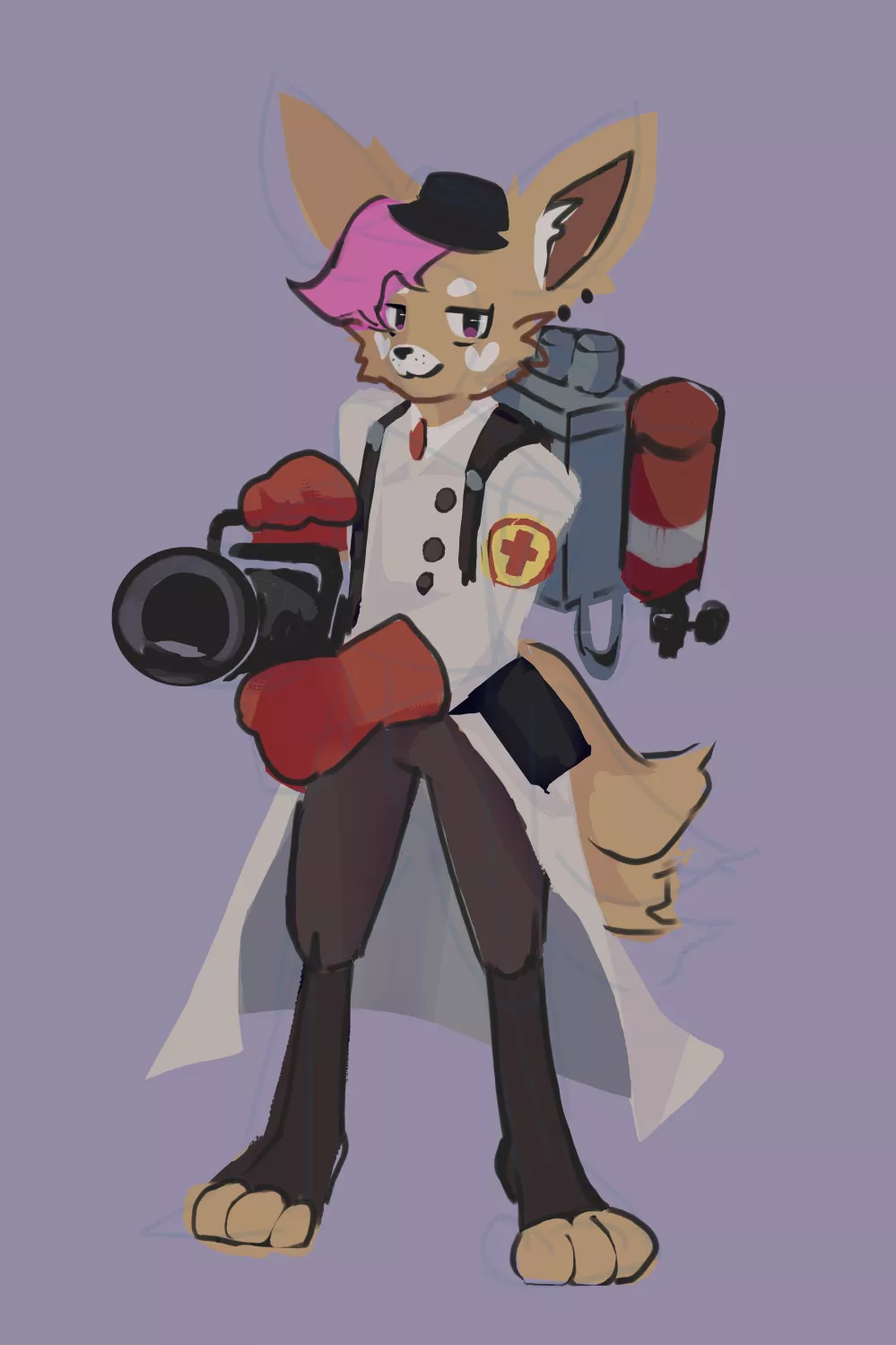 🦊💉 [art by me] not my OC posted by Couch_Lemon4198